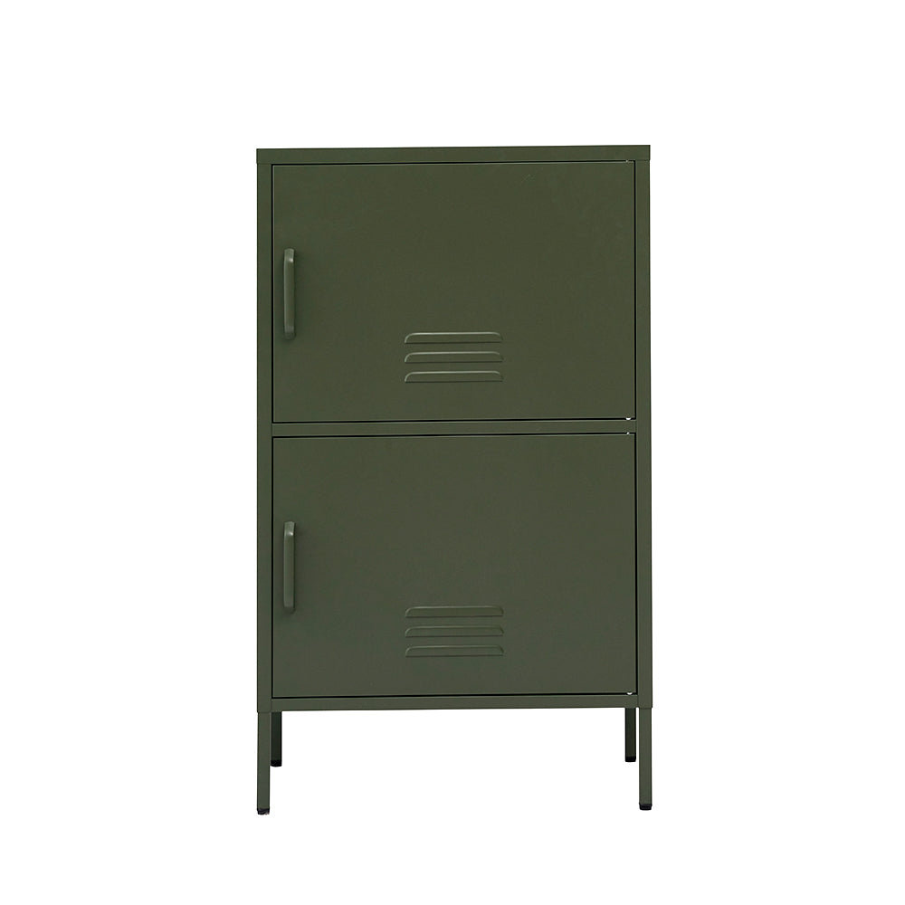 ArtissIn Double Storage Cabinet Shelf Organizer Bedroom Green