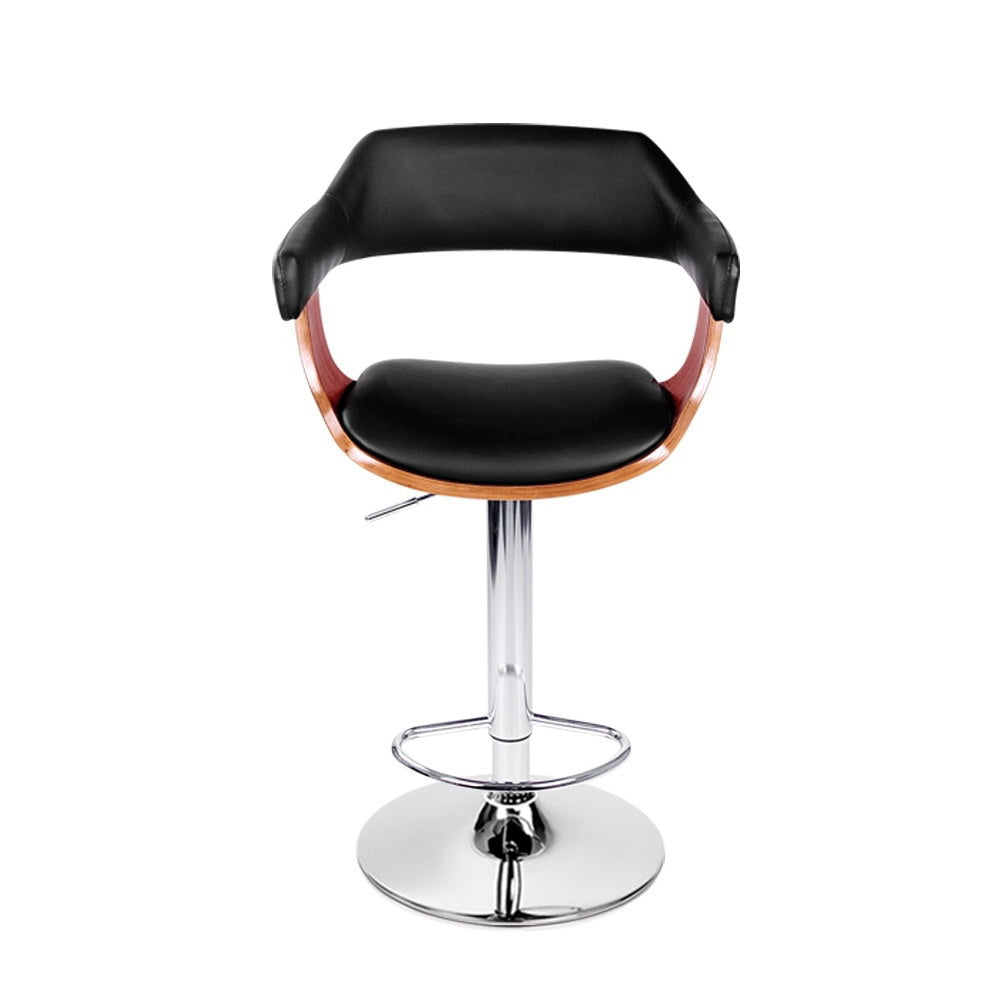 Artiss Wooden Bar Stool - Black and Wood