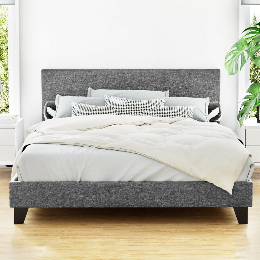 Artiss Neo Bed Frame Fabric - Grey Double