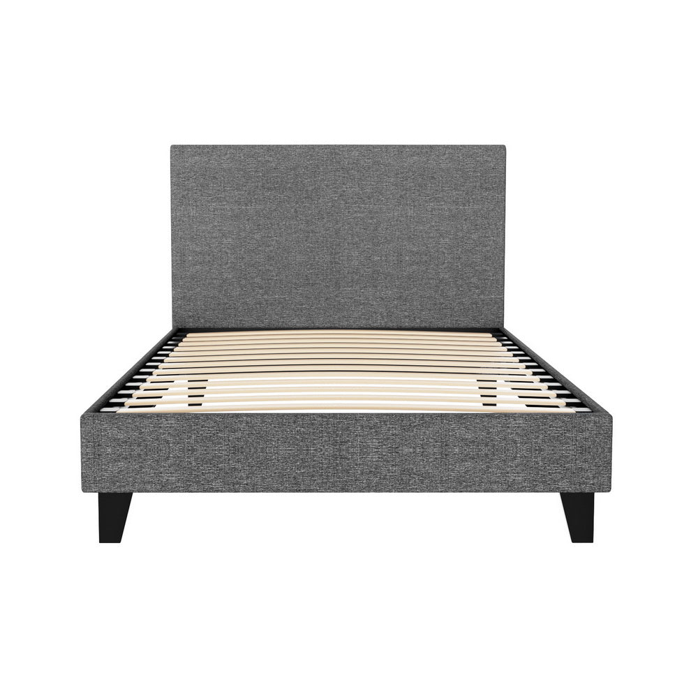 Artiss Neo Bed Frame Fabric - Grey King Single