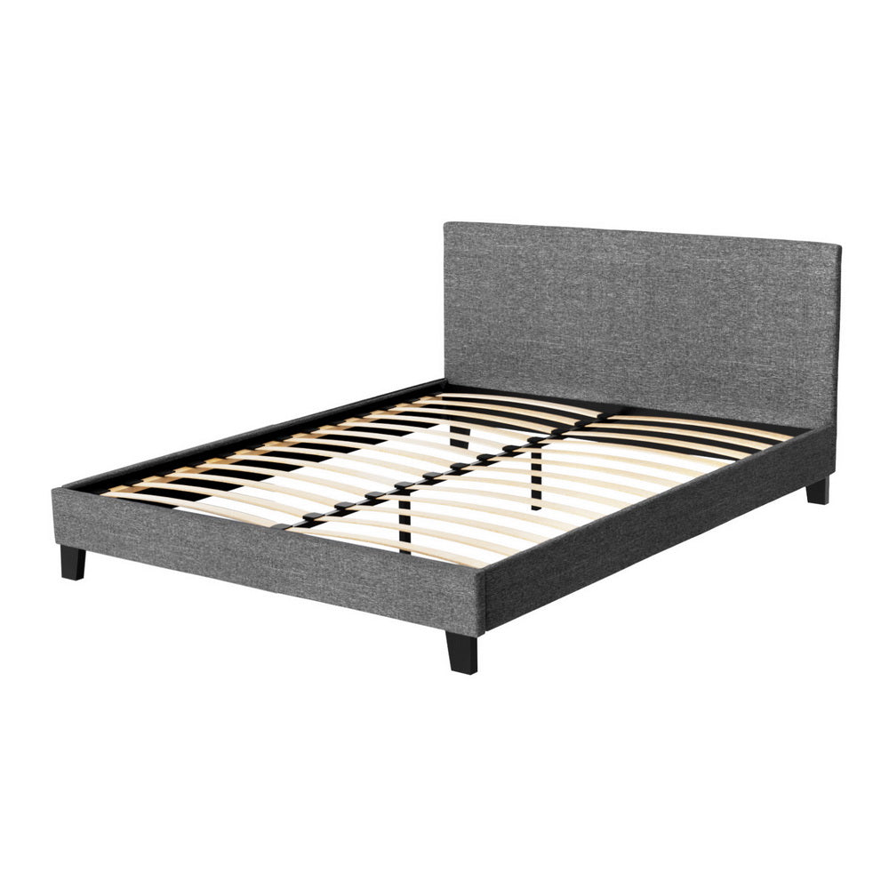 Artiss Neo Bed Frame Fabric - Grey Queen