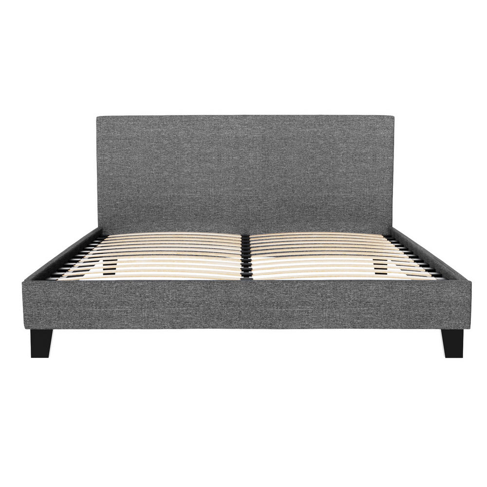 Artiss Neo Bed Frame Fabric - Grey Queen