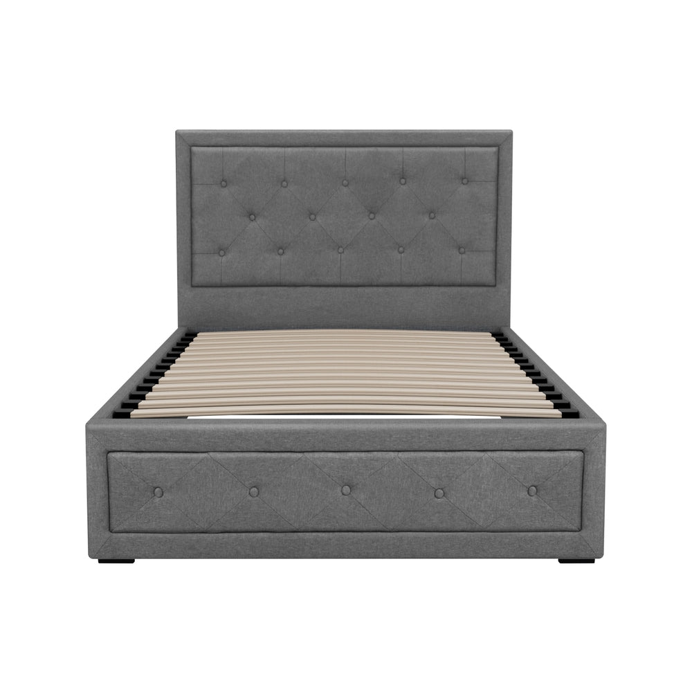 Artiss Bed Frame King Single Size Gas Lift Base With Storage Mattress Fabric