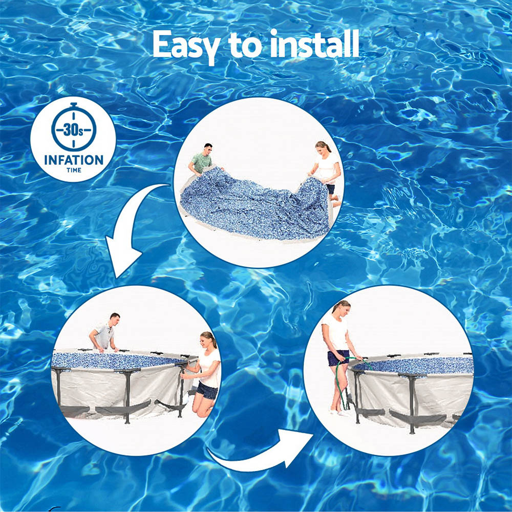 Bestway Swimming Pool Above Ground Filter Pump Steel Pro Frame Pools