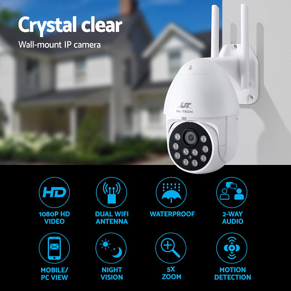 UL-tech Wireless IP Camera Outdoor CCTV Security System HD 1080P WIFI PTZ 2MP
