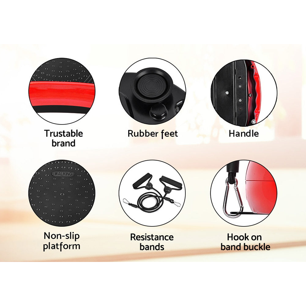 Everfit Vibration Machine Plate Platform Body Shaper Home Gym Fitness Red