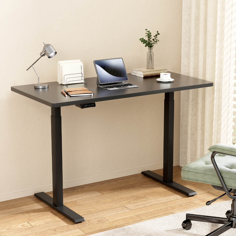 Artiss Standing Desk Electric Height Adjustable Sit Stand Desks Table Black