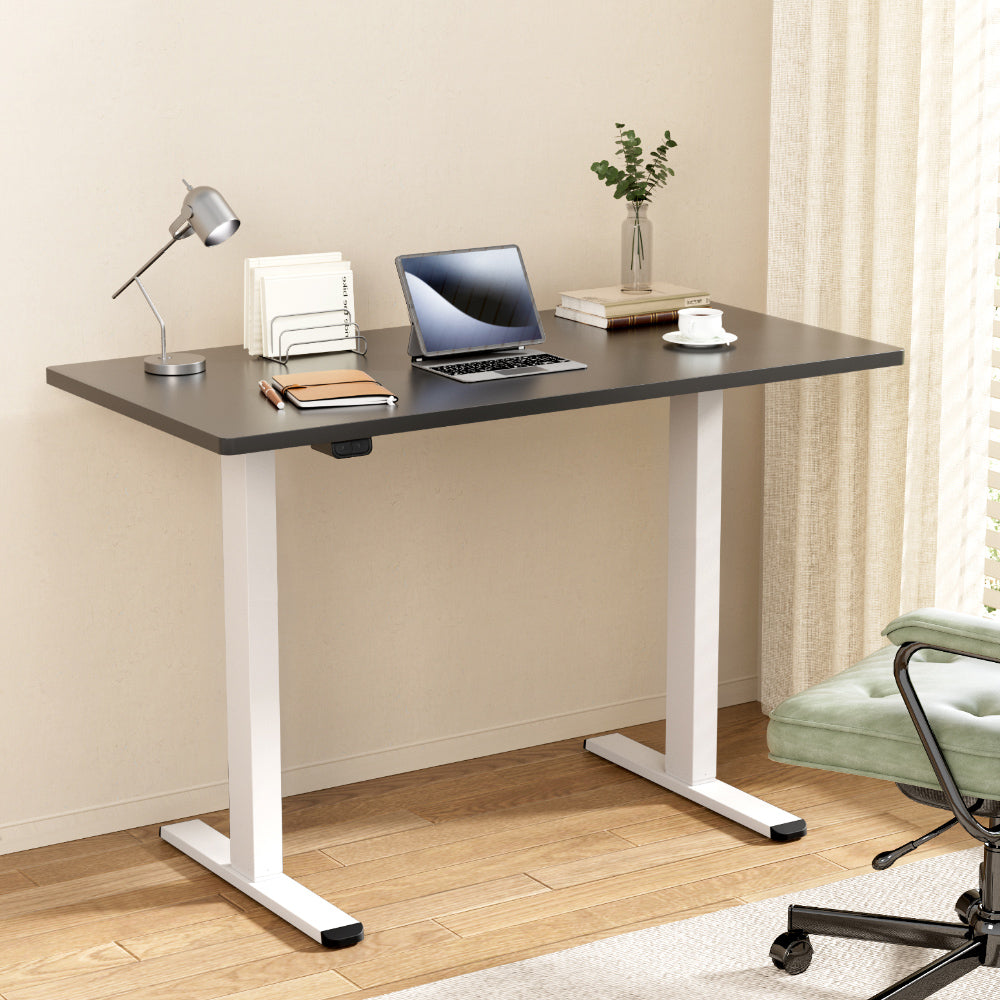 Artiss Standing Desk Electric Adjustable Sit Stand Desks White Black 140cm