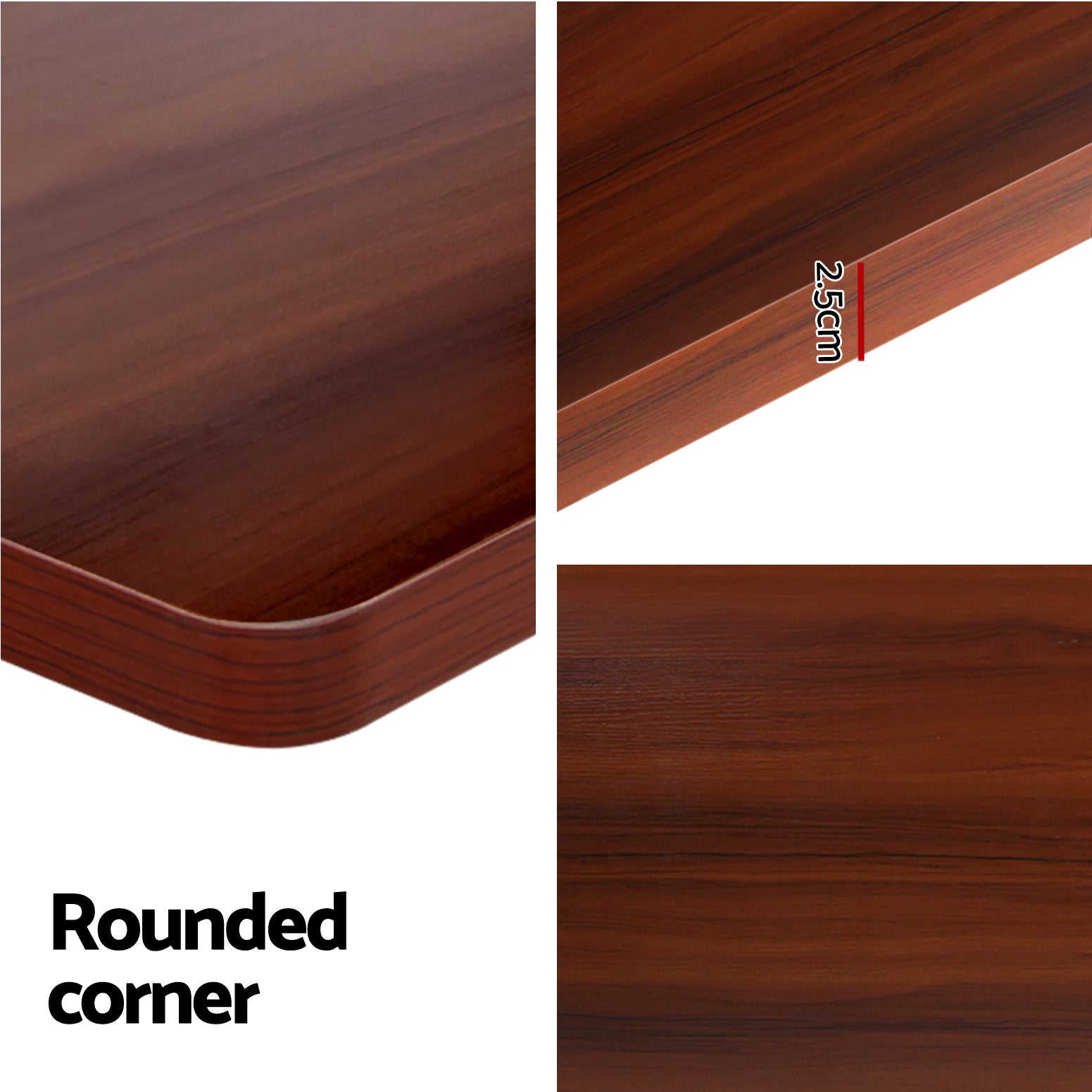 Artiss Standing Desk Electric Adjustable Sit Stand Desks White Walnut 140cm