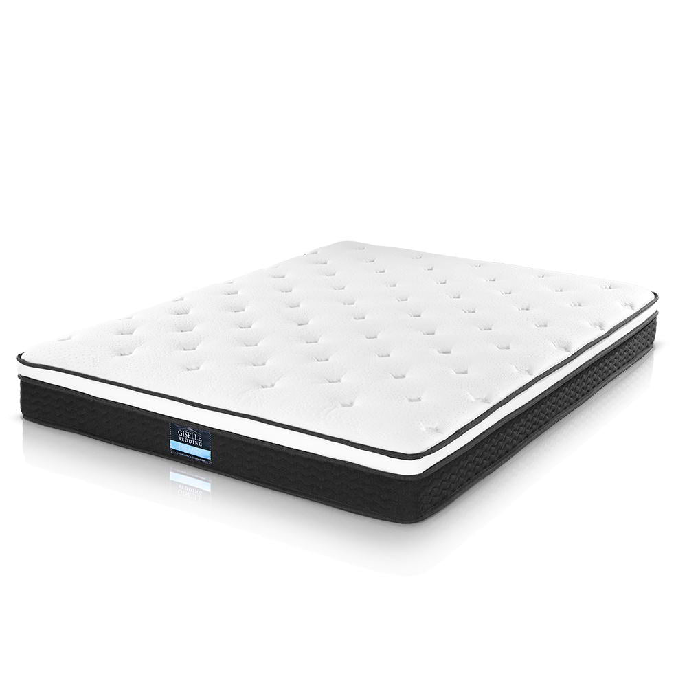 Giselle Bedding Bonita Euro Top Bonnell Spring Mattress 21cm Thick Queen