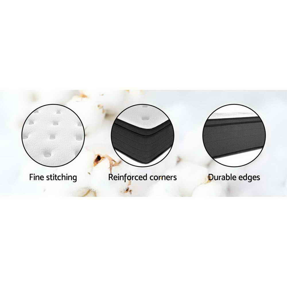 Giselle Bedding Eve Euro Top Pocket Spring Mattress 34cm Thick Double