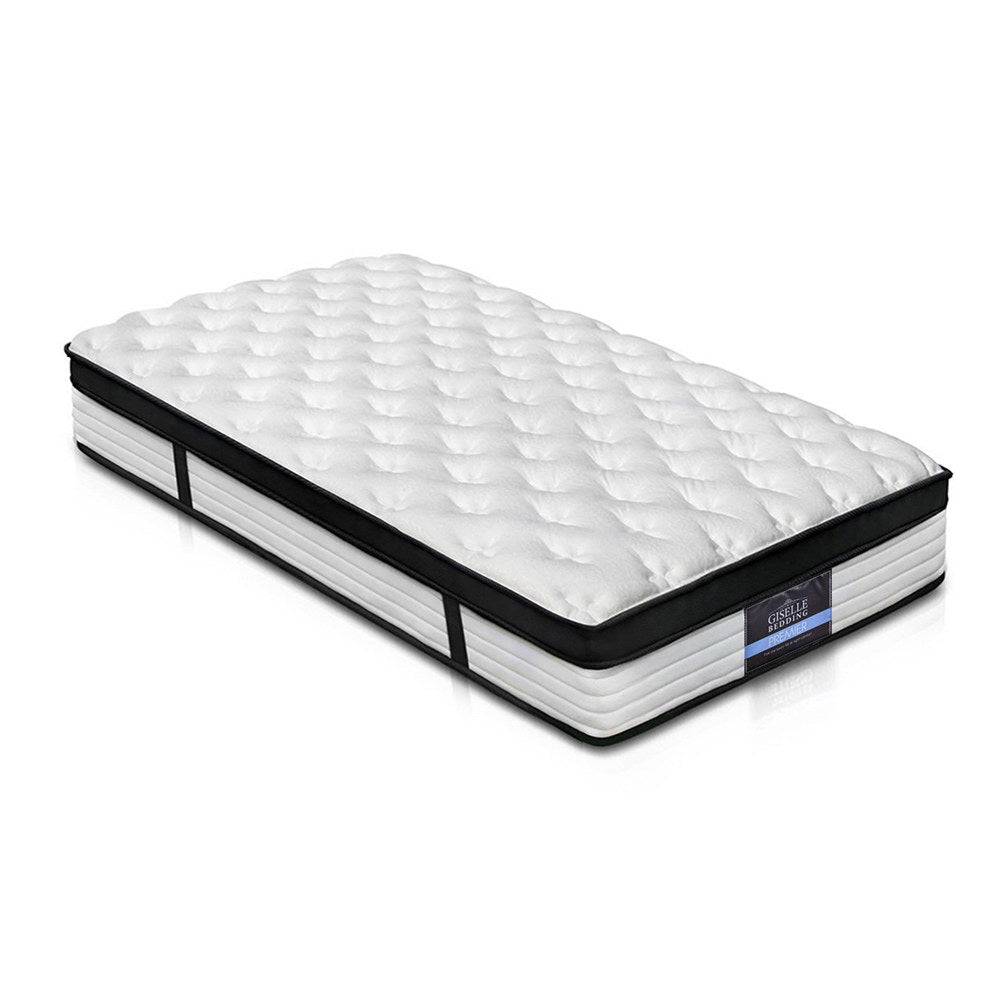 Giselle Bedding Devon Euro Top Pocket Spring Mattress 31cm Thick Single