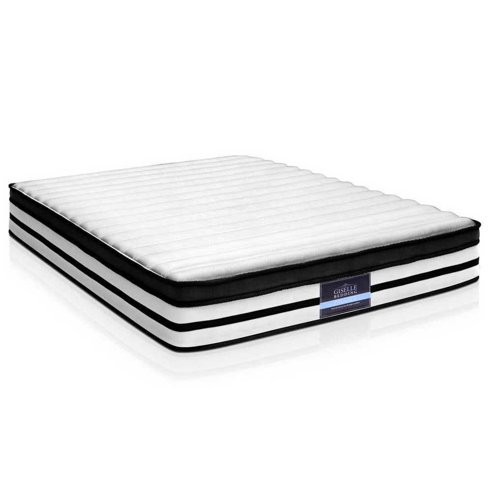 Giselle Bedding Rostock Euro Top Pocket Spring Mattress 27cm Thick Queen