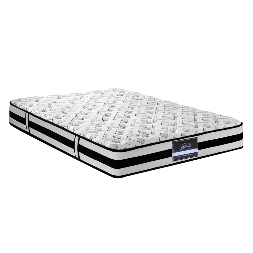 Giselle Bedding Rumba Tight Top Pocket Spring Mattress 24cm Thick Queen