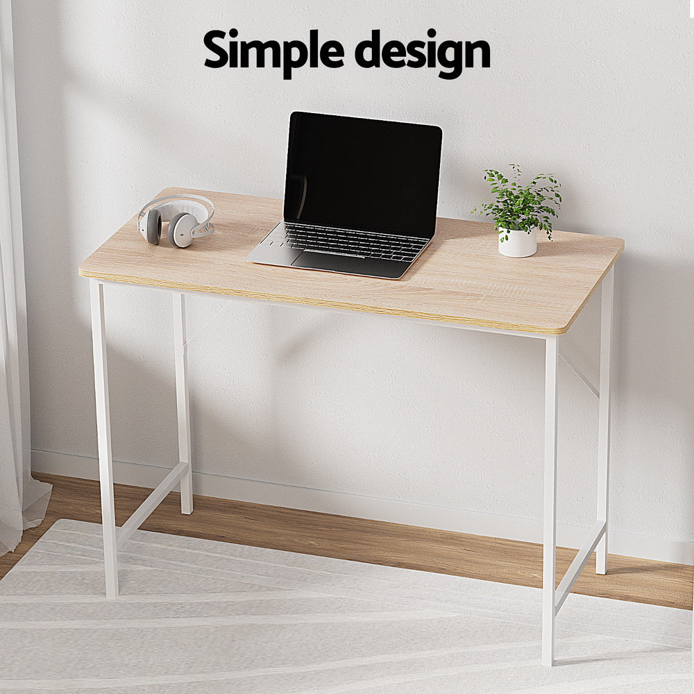 Artiss Minimalist Metal Desk - White