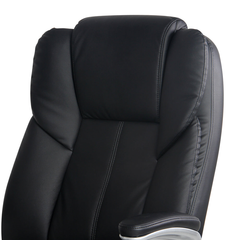 Artiss Massage Office Chair 8 Point PU Leather Office Chair - Black