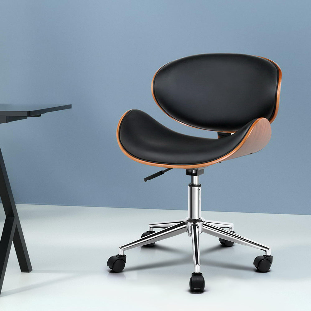 Artiss Leather Office Chair Black