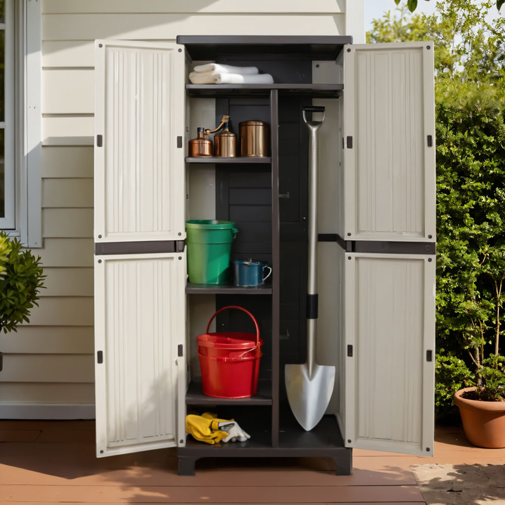 Gardeon Outdoor Storage Cabinet Lockable Cupboard Garage 173cm