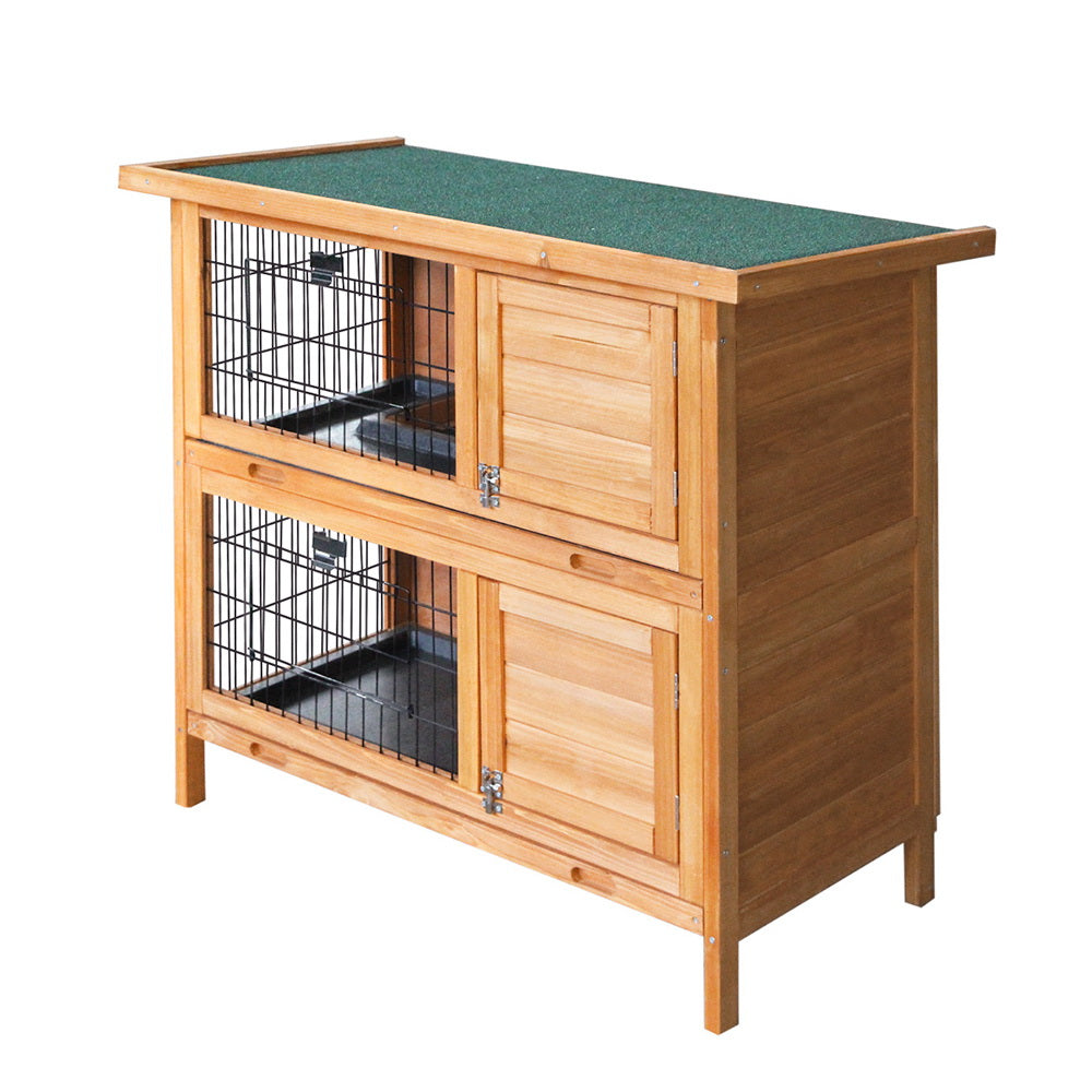 i.Pet Rabbit Hutch Chicken Coop 91.5cm x 45cm x 82cm Chicken Coop Large Wooden House Run Cage