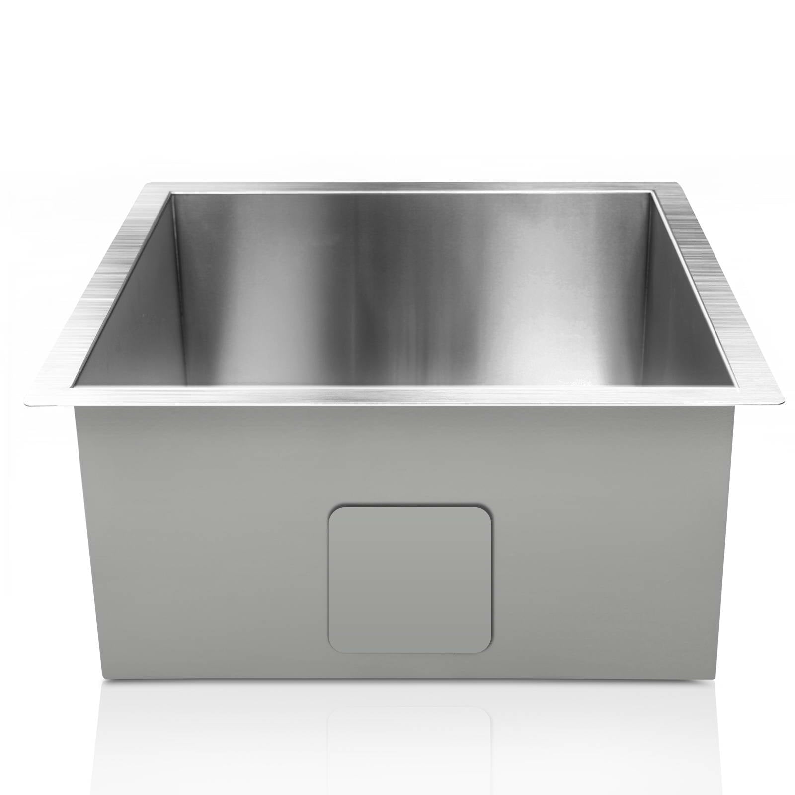 Cefito 36cm x 36cm Stainless Steel Kitchen Sink Under/Top/Flush Mount Silver