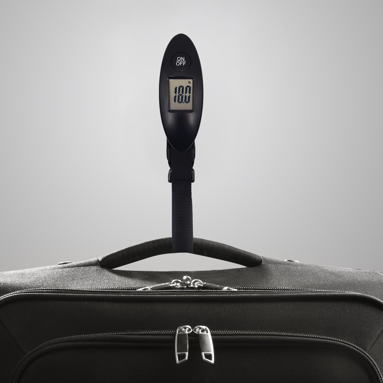 Portable Digital Luggage Scale Electronic Black Lightweight Travel Mass Weight