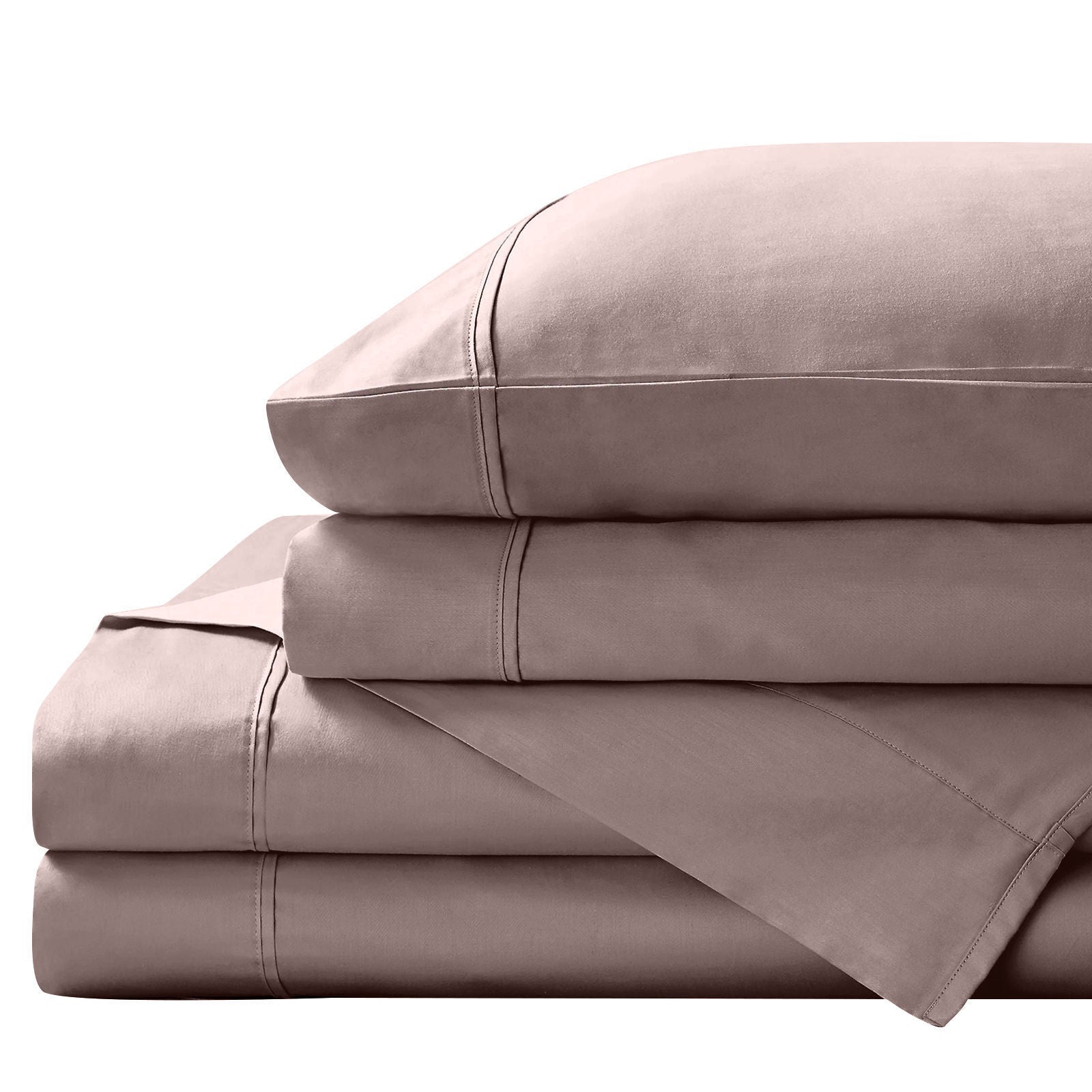 Royal Comfort 1500 Thread Count Cotton Rich Sheet Set 4 Piece Ultra Soft Bedding - Queen - Stone