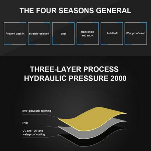 2 Bikes Heavy Duty Waterproof Bicycle Bike Cover Cycle Outdoor UV Protection