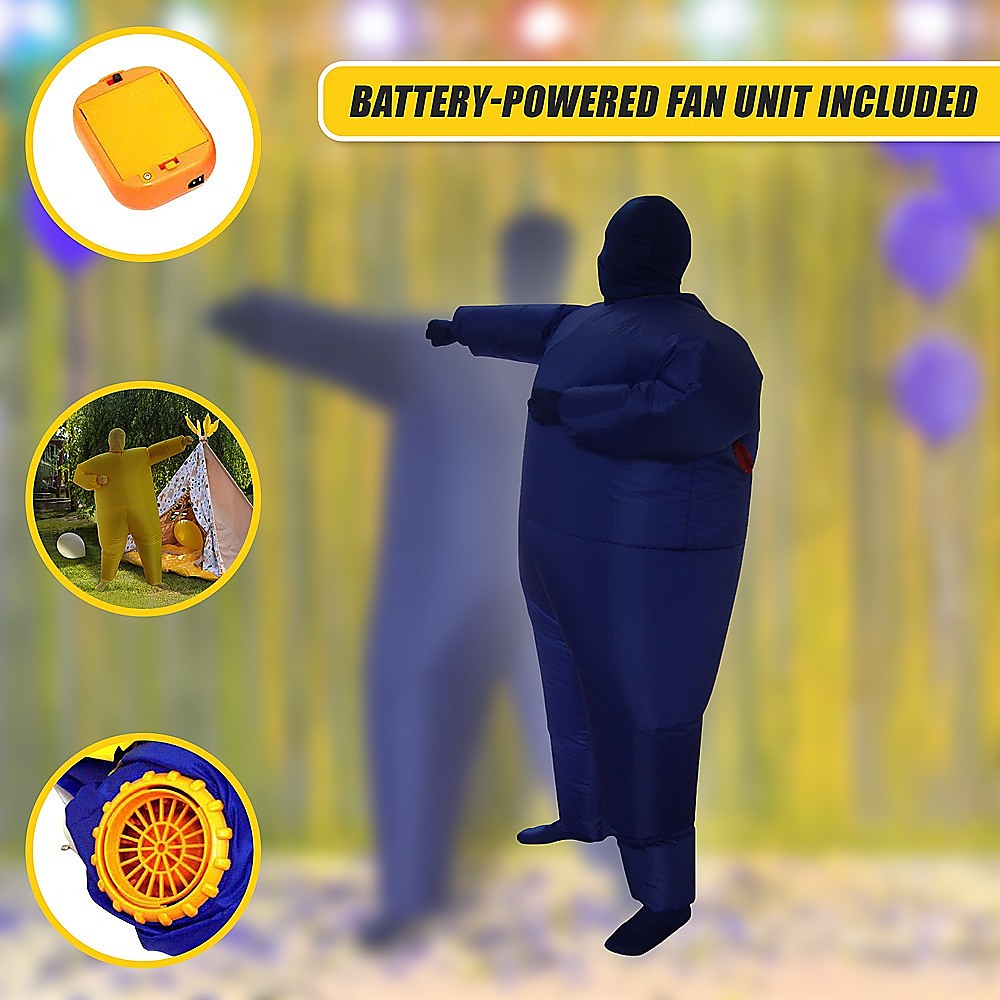 Feeling Blue Inflatable Costume Fancy Dress Suit Fan Operated