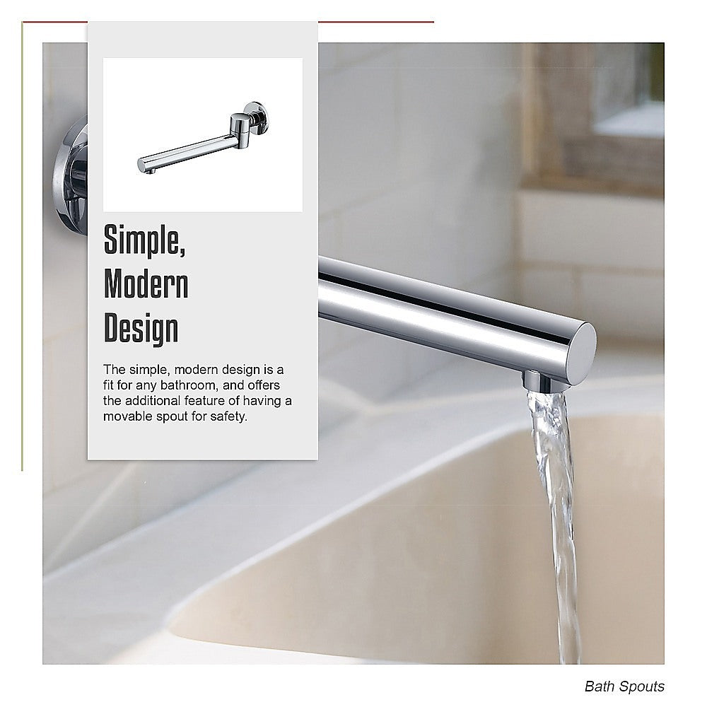 240mm Brass Bath Safety Spout Swivel