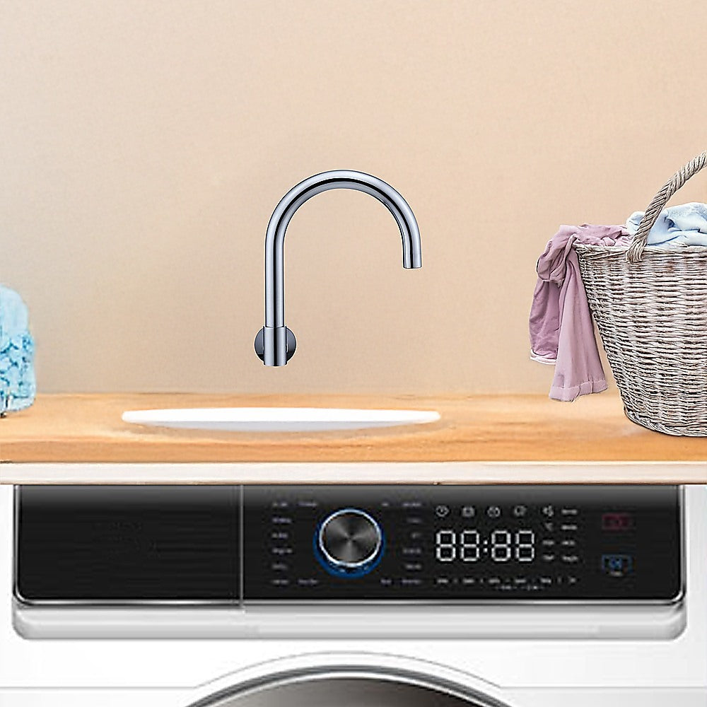 High Reach Swivel Wall Kitchen Laundry Bath Basin Spout
