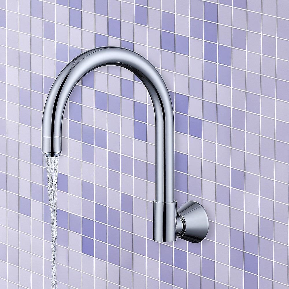 High Reach Swivel Wall Kitchen Laundry Bath Basin Spout