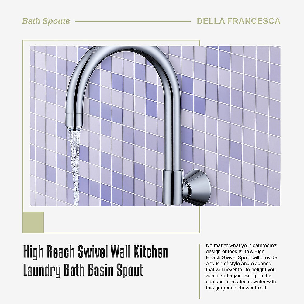 High Reach Swivel Wall Kitchen Laundry Bath Basin Spout