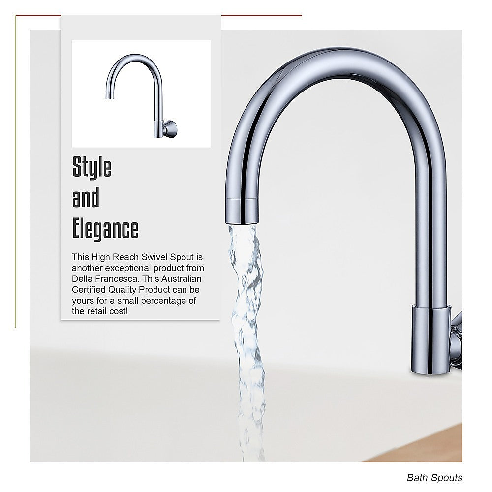 High Reach Swivel Wall Kitchen Laundry Bath Basin Spout