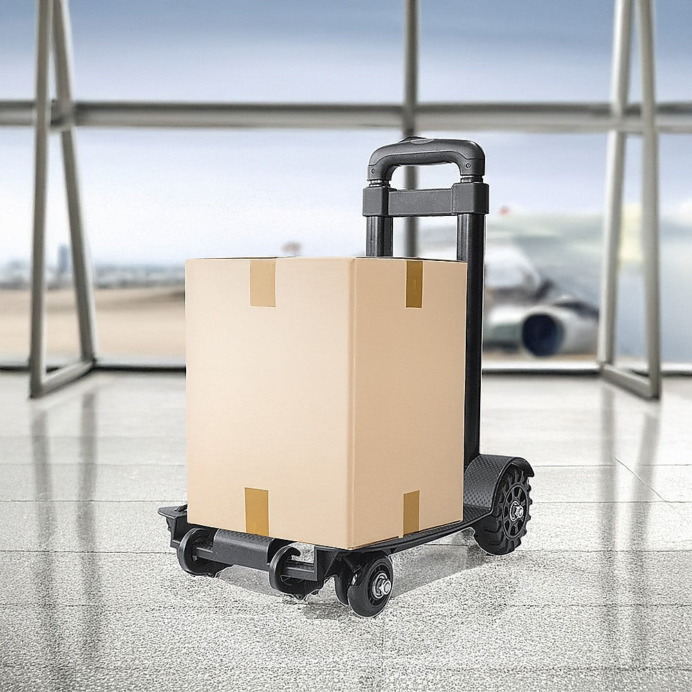 Portable Cart Folding Dolly Push Truck Hand Collapsible Trolley Luggage 70Kg