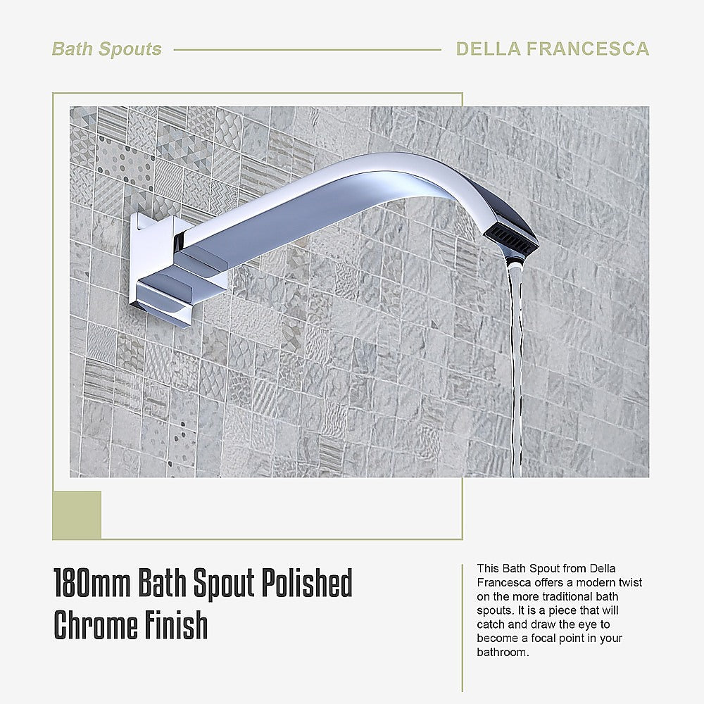 180mm Bath Spout Polished Chrome Finish