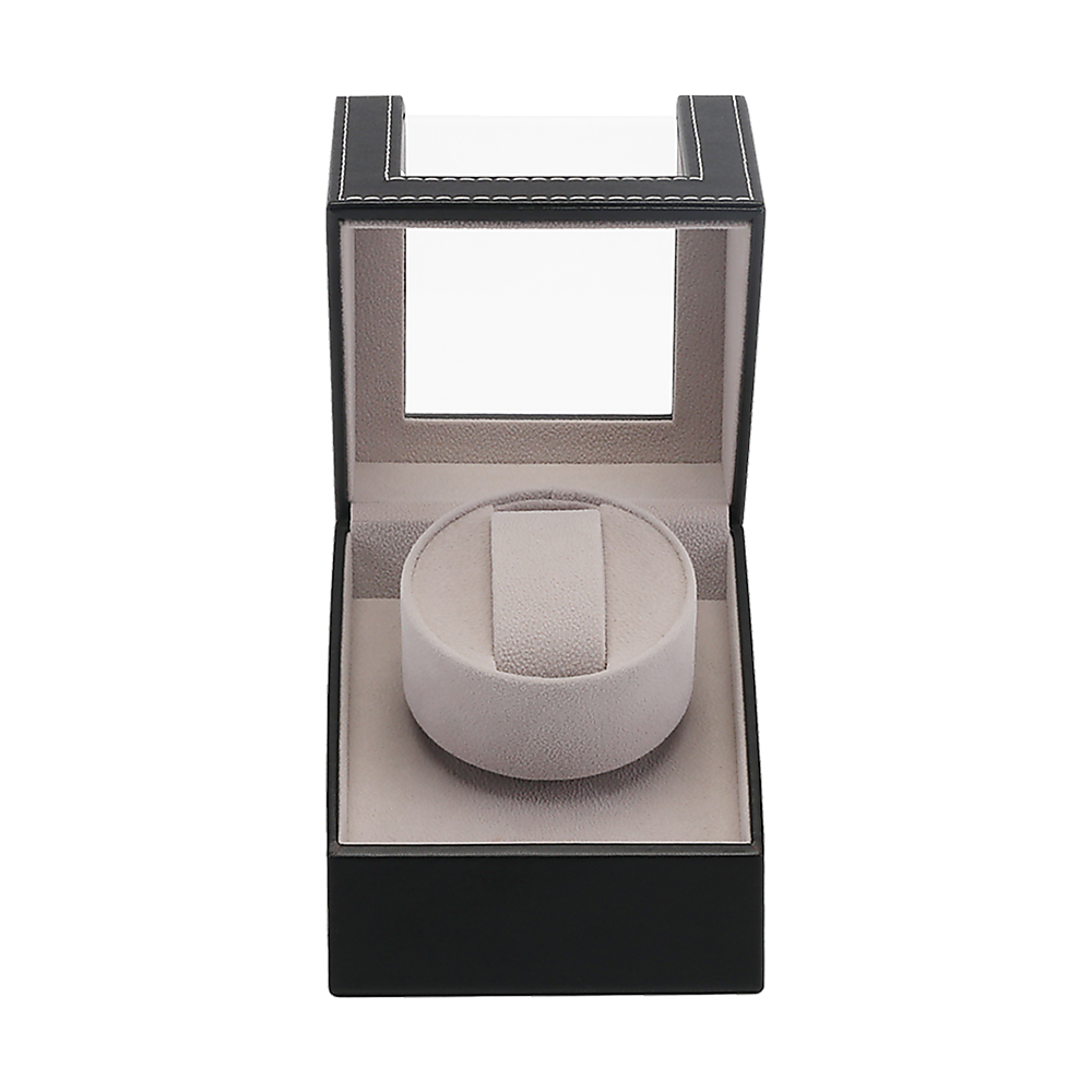 Automatic Watch Winder Display Box Case Motor Rotation Storage PU Leather