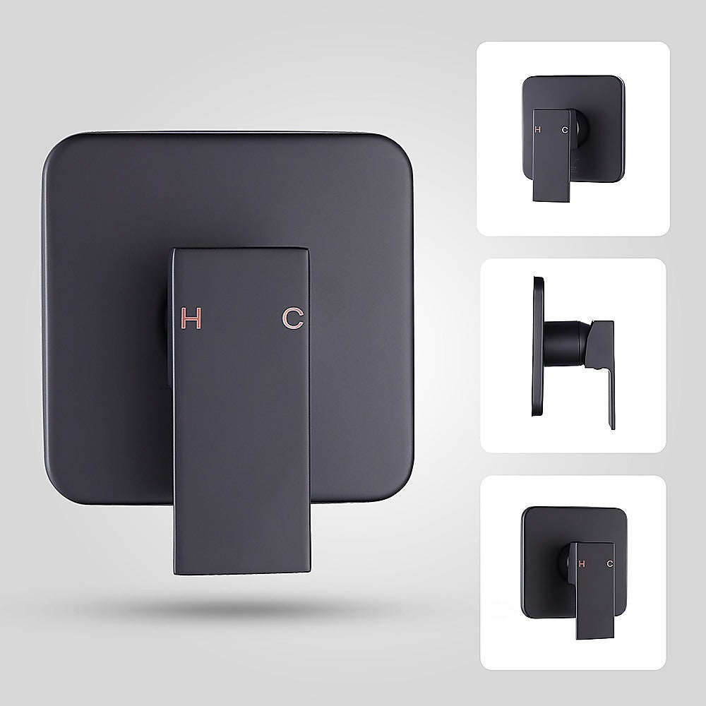 Shower Bath Mixer Tap Bathroom WATERMARK Approved - Electroplated Matte Black