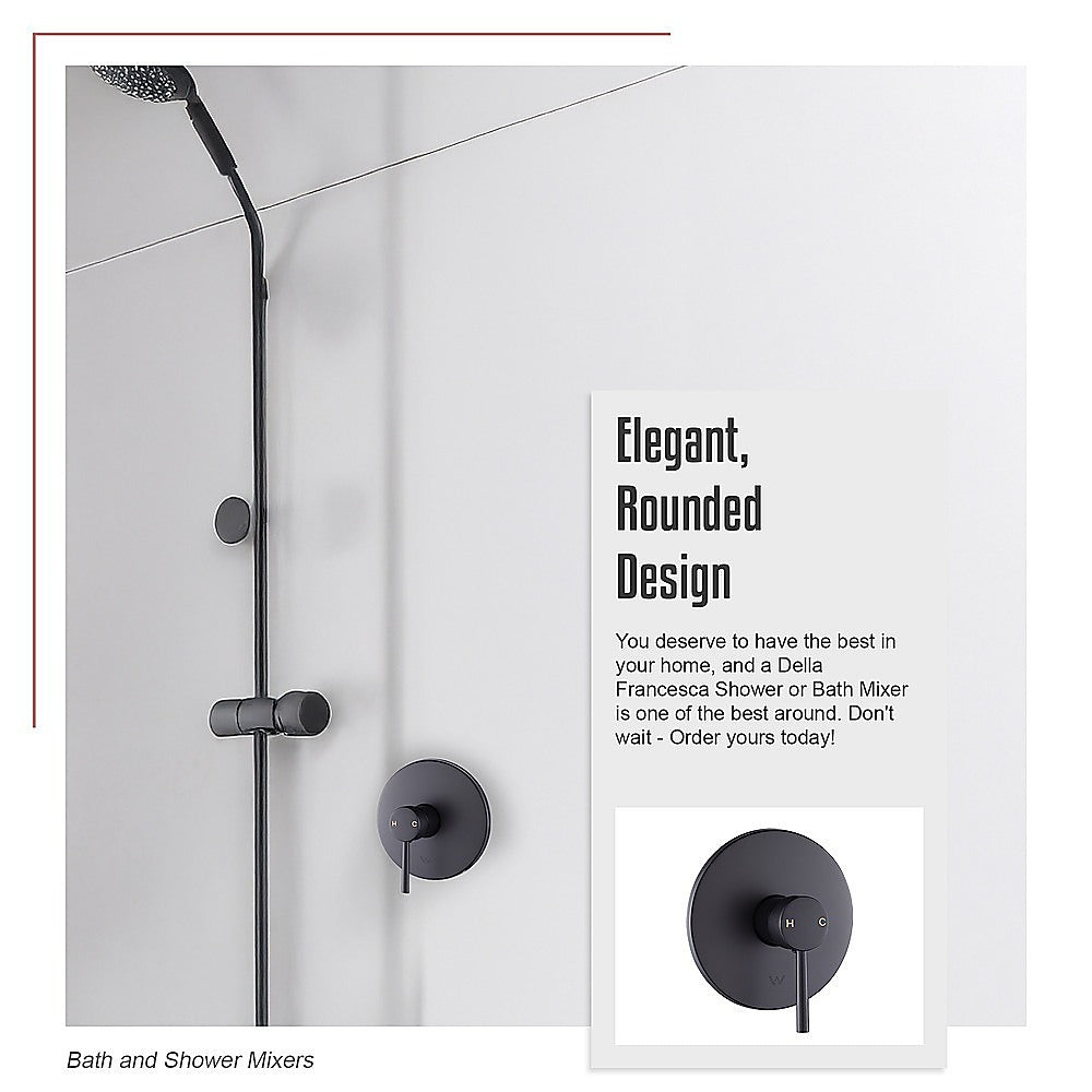 Shower Bath Mixer Tap Bathroom Electroplated Matte Black