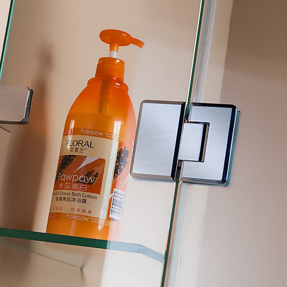 1200 x 1450mm Frameless Bath Panel 10mm Glass Shower Screen Nickel Finish By Della Francesca