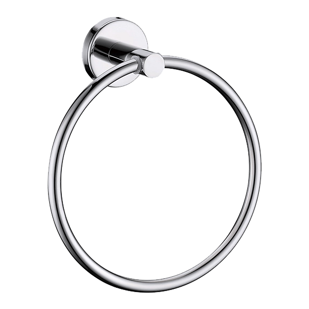 Classic Chrome Towel Bar Rail Ring Bathroom