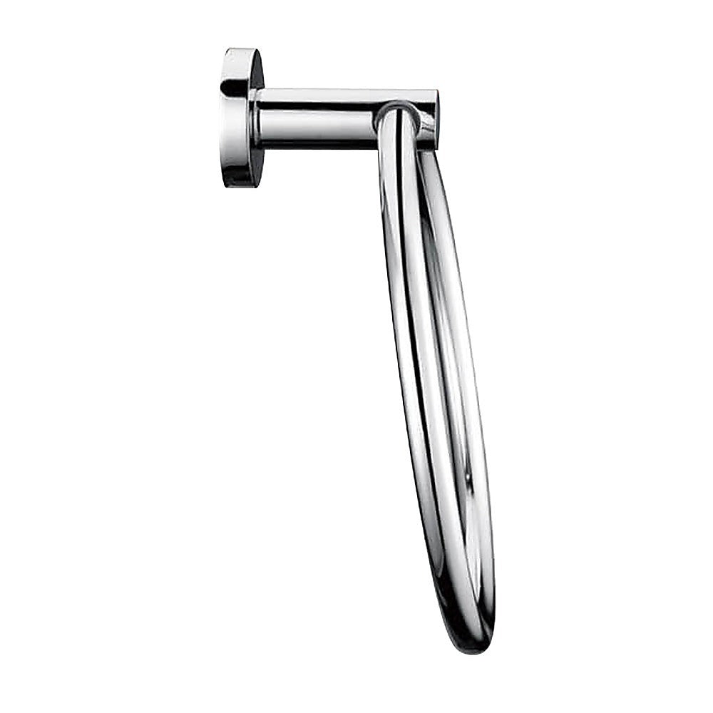 Classic Chrome Towel Bar Rail Ring Bathroom