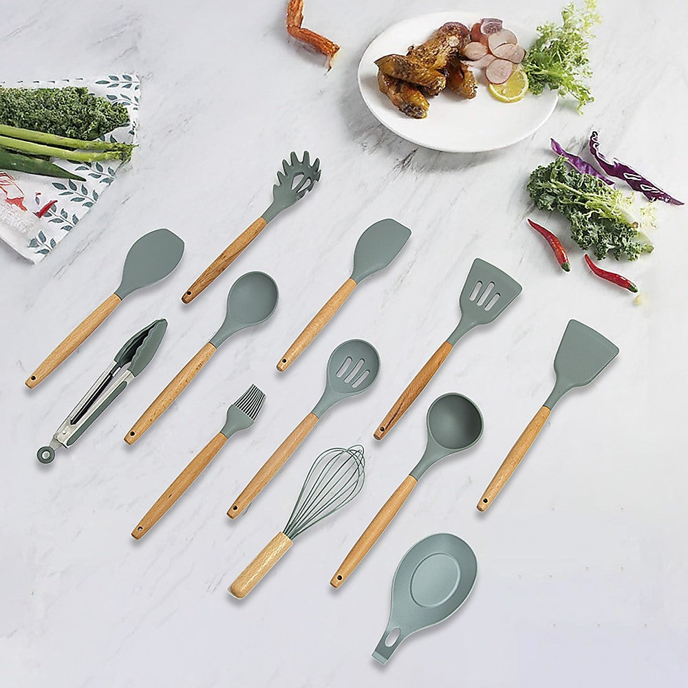 11x Kitchen Utensils for Cooking Baking Silicone Set
