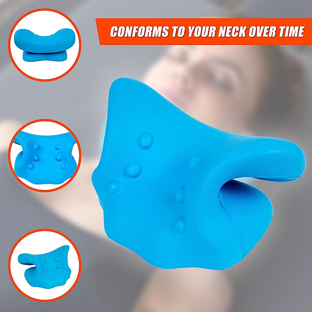 Neck Traction Pillow Rest Cloud Support Neck Stretcher Cervical Pain Relief