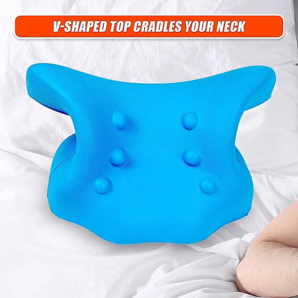 Neck Traction Pillow Rest Cloud Support Neck Stretcher Cervical Pain Relief
