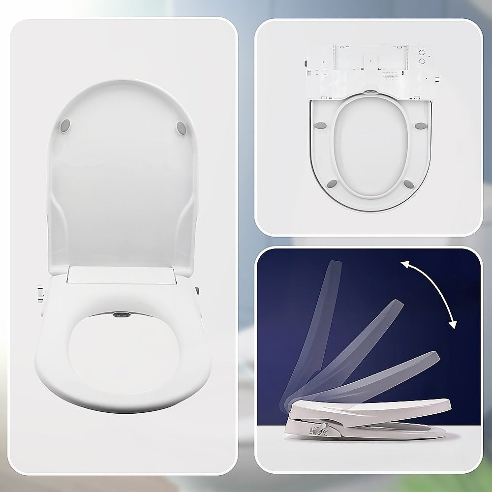 Non Electric Bidet Toilet Seat W/ Cover Bathroom Washlet Spray Water Wash