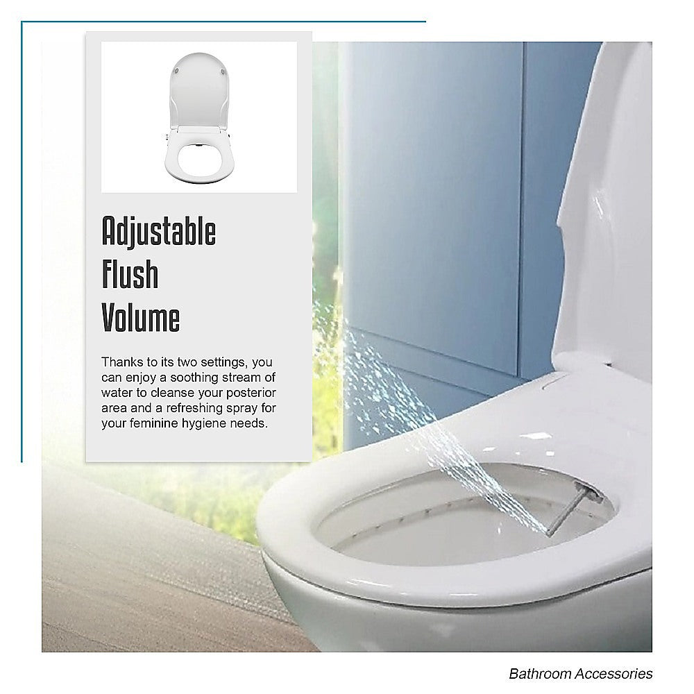 Non Electric Bidet Toilet Seat W/ Cover Bathroom Washlet Spray Water Wash