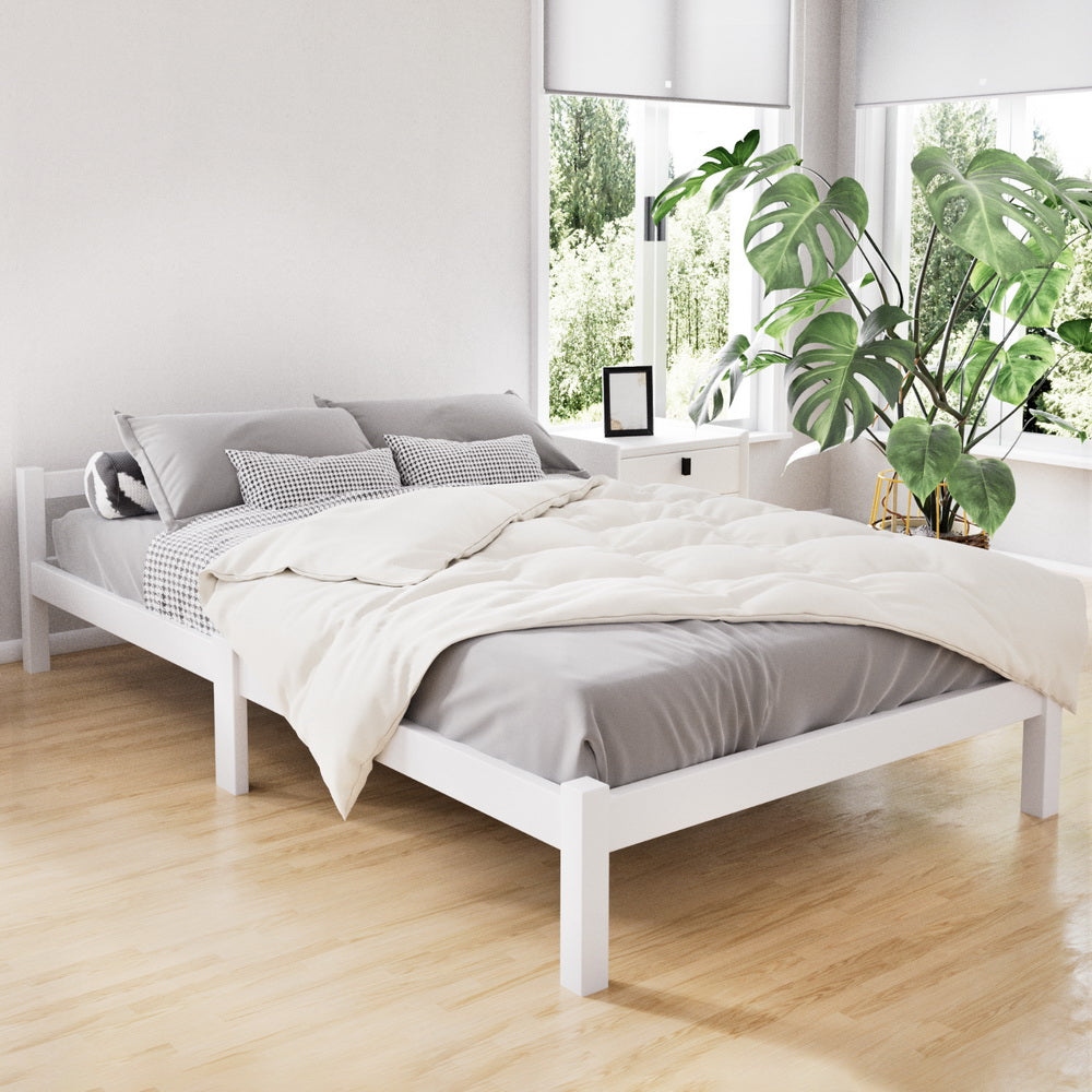 Artiss Bed Frame King Single Size Wooden Mattress Base Timber Platform