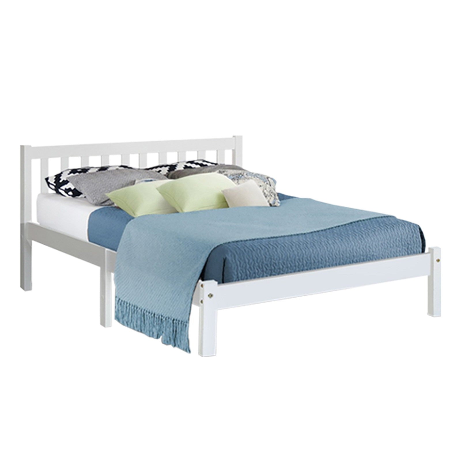 Artiss Wooden Bed Frame Queen Size Pine Wood Timber Mattress Base Bedroom