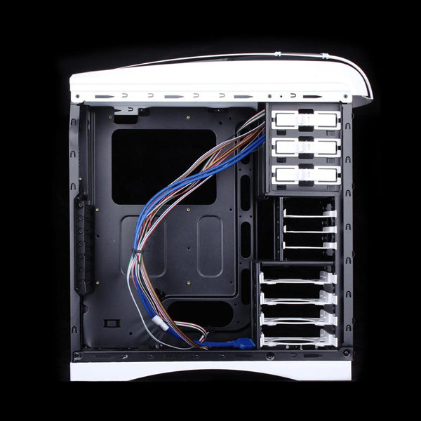 Huntkey MVP Pro Gaming computer chassis - Blue (No PSU Included, NO FAN Included)
