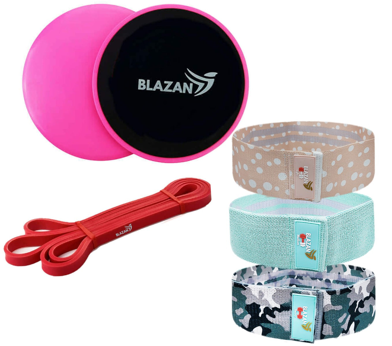 Simplify Bundle Core Sliders Booty Bands And Heavy Duty Resistance Band